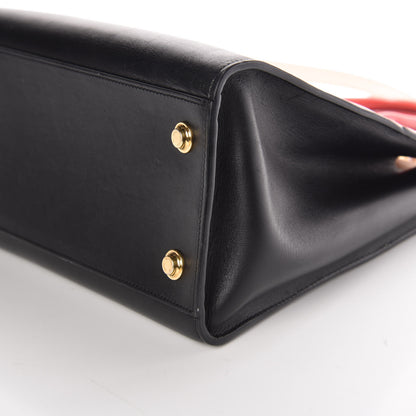 Louis Vuitton Calfskin City Steamer MM Black Creme Bourgogne 19 of 20
