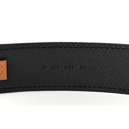 Hermes Epsom 30mm Tressage Au Galop Shoulder Strap Black Craie Gold 3 of 4