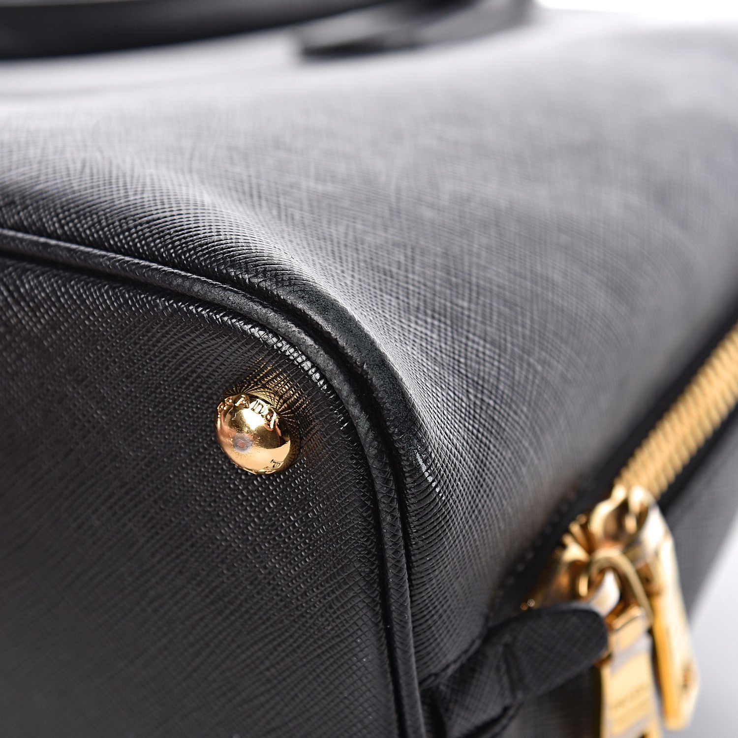 Prada Saffiano Lux Large Promenade Tote Black 10 of 17