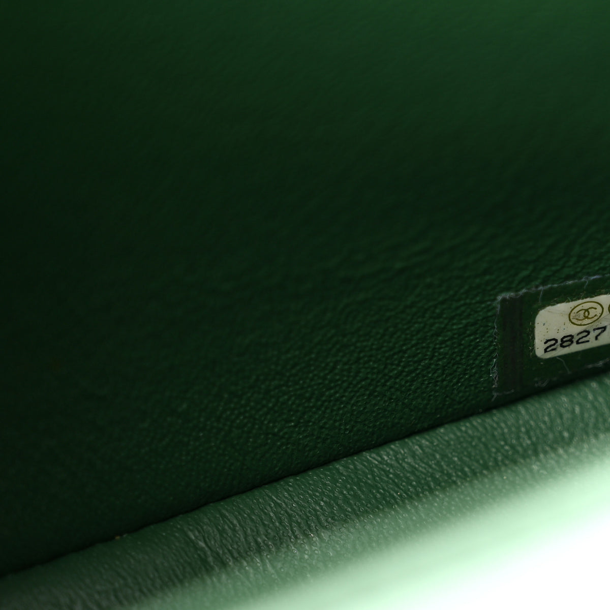 Lambskin Quilted Mini Rectangular Flap Green