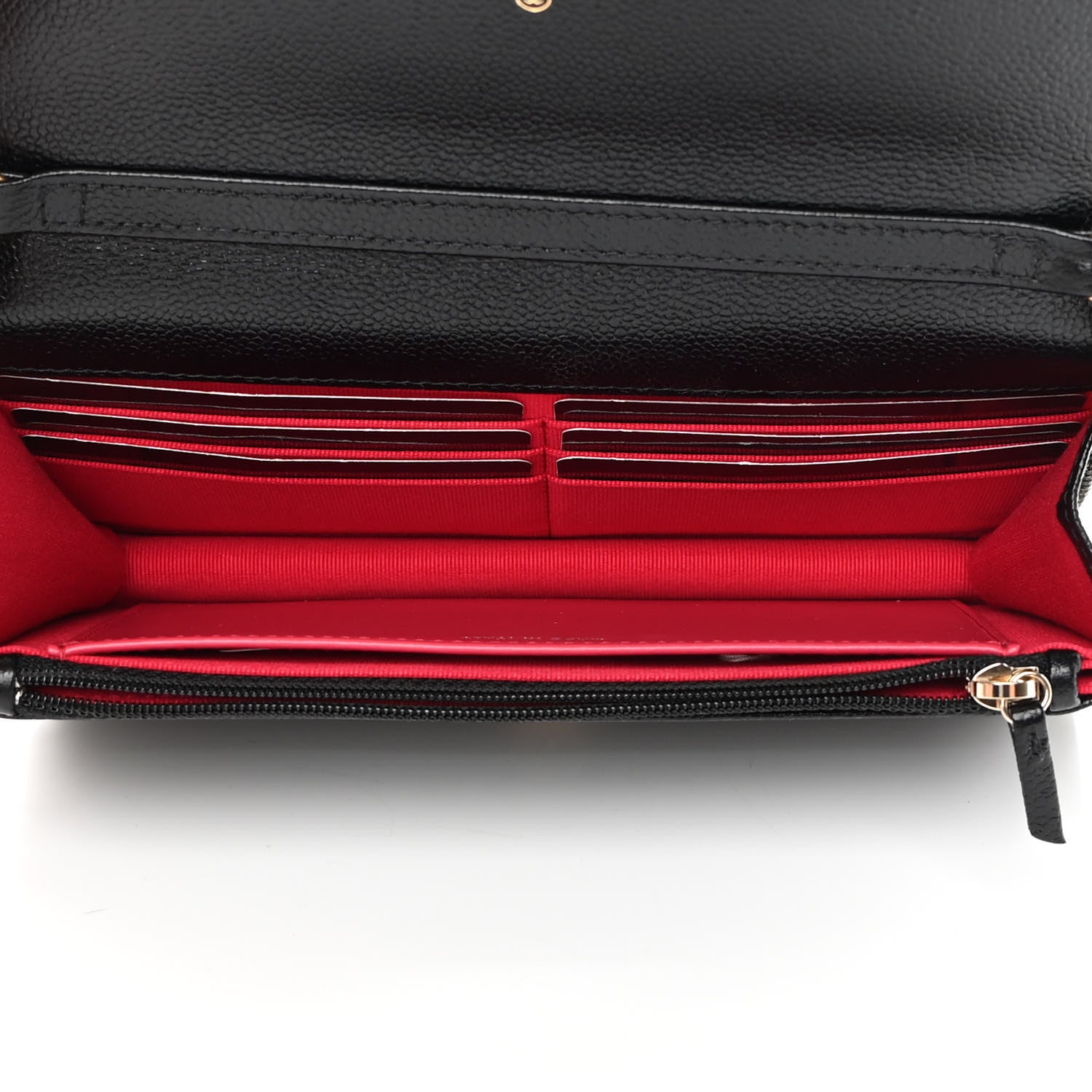 Chanel Shiny Caviar Quilted Chain Melody Wallet On Chain WOC Black 8 of 25