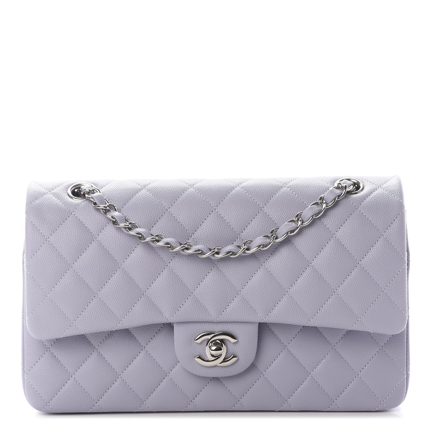 Chanel Caviar Quilted Medium Double Flap Light Purple 1 of 8