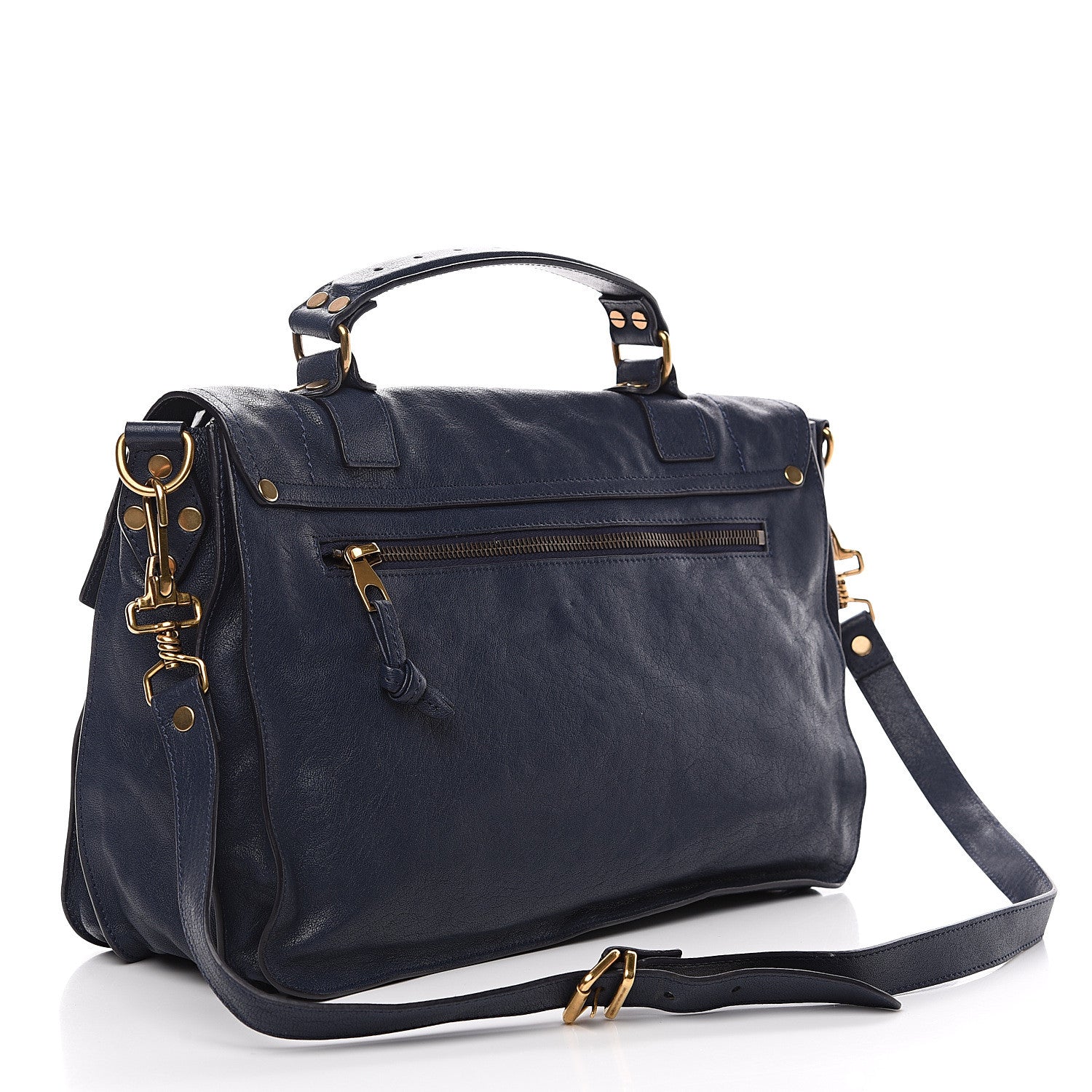 Proenza Schouler Lambskin Medium PS1 Satchel Midnight 2 of 9