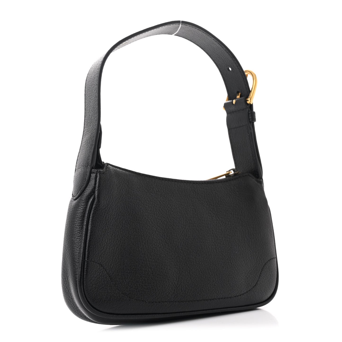 Goatskin Mini Aphrodite Shoulder Bag Black