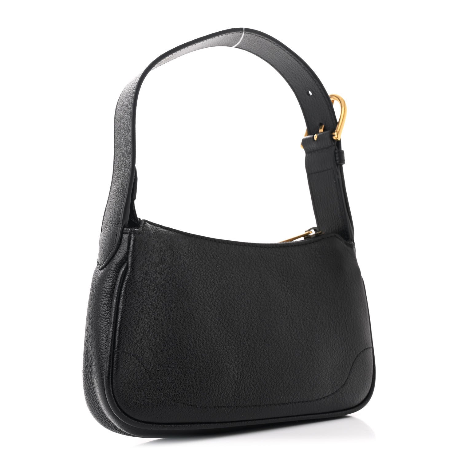 Gucci Goatskin Mini Aphrodite Shoulder Bag Black 3 of 10