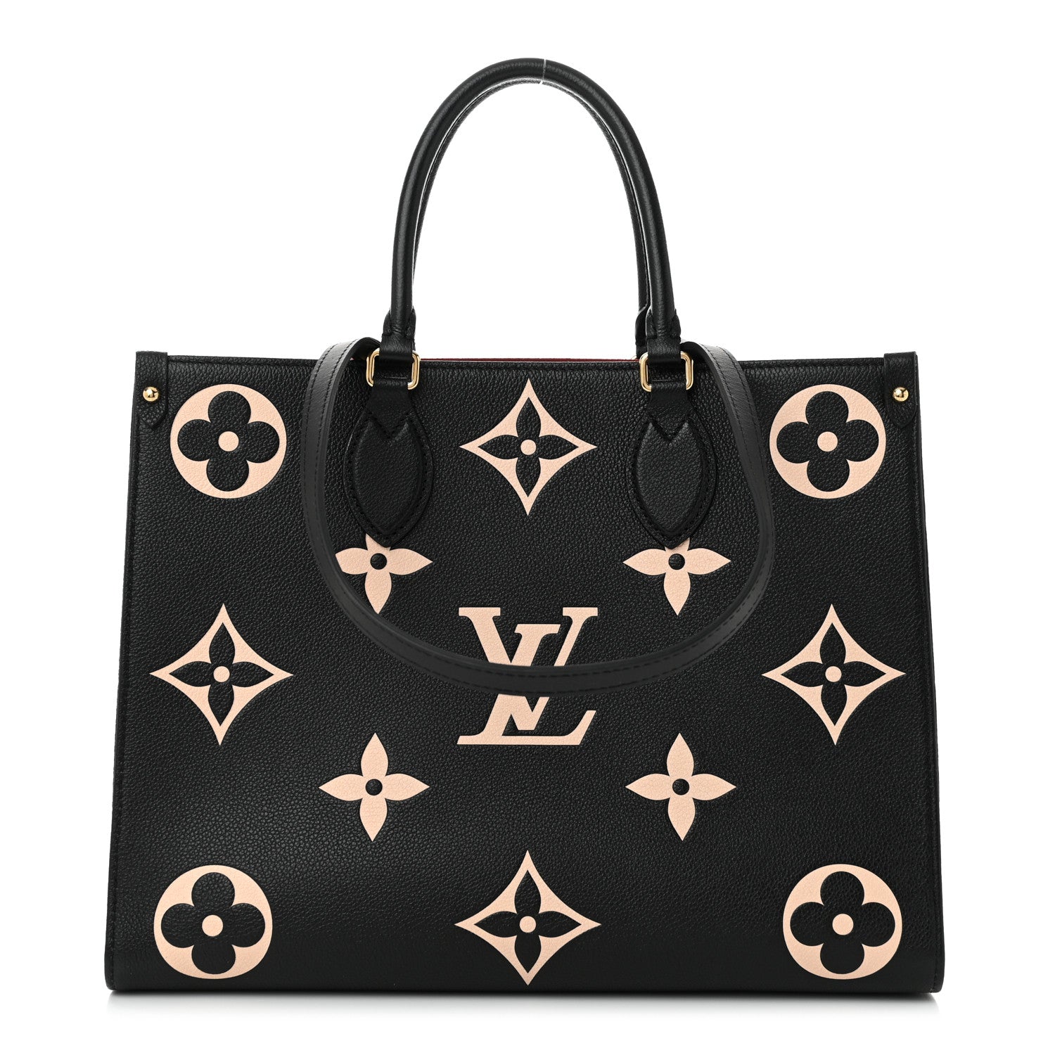 Louis Vuitton Empreinte Monogram Giant Onthego MM Black Beige 1 of 10