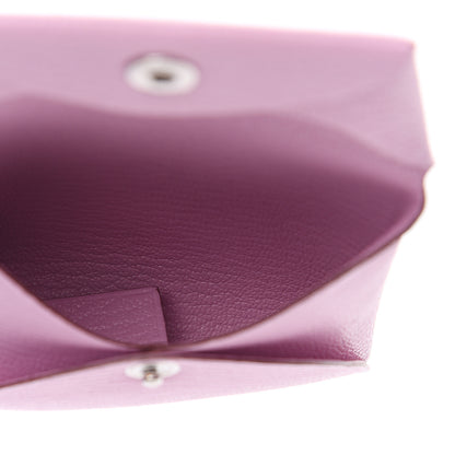 Hermes Chevre Mysore Bastia Coin Purse Mauve Sylvestre 4 of 7