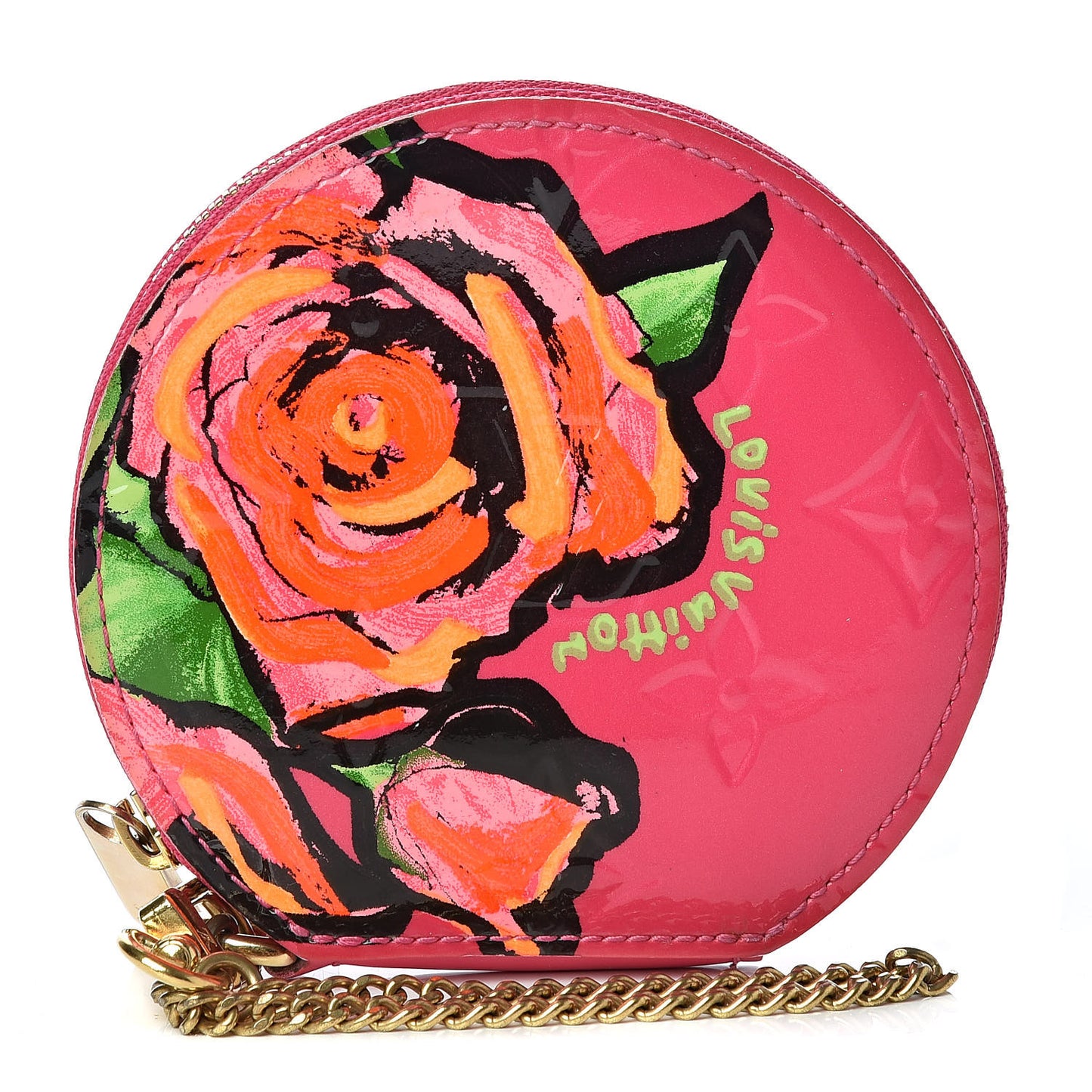 Vernis Roses Chapeau Coin Purse Rose Pop