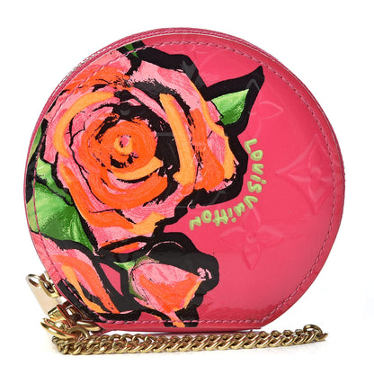 Louis Vuitton Vernis Roses Chapeau Coin Purse Rose Pop 1 of 10