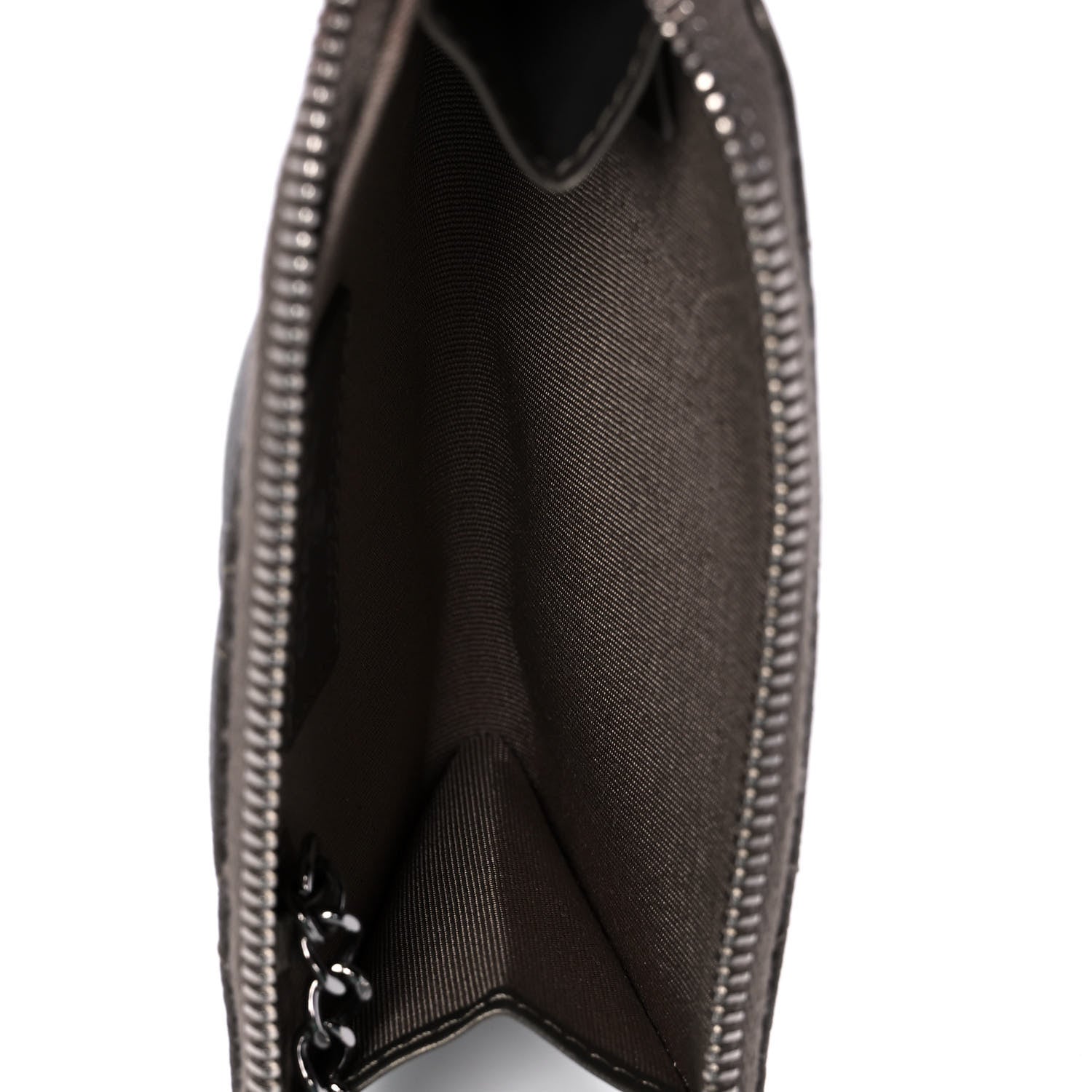 Chanel Metallic Caviar Quilted Key Holder Case Bronze 5 of 7