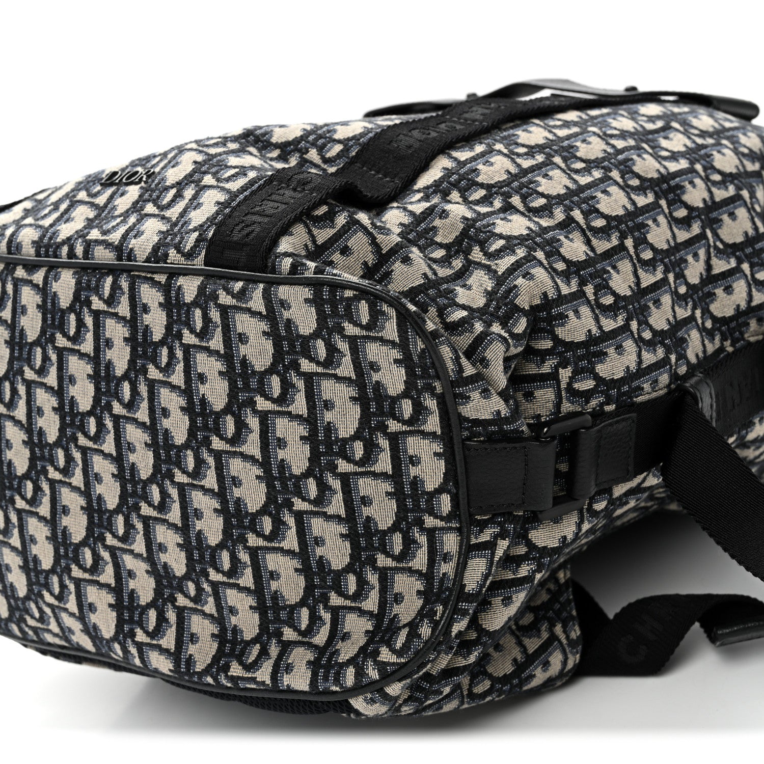 Christian Dior Oblique Calfskin Safari Backpack Navy Blue 10 of 11