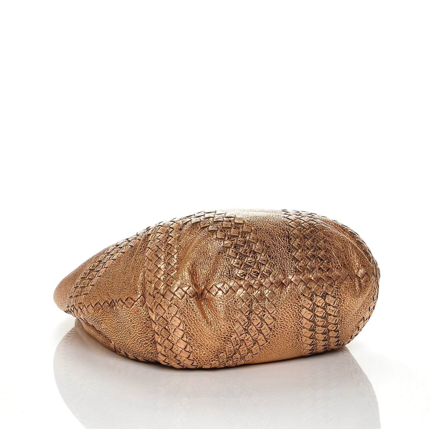 Metallic Cervo Deerskin Large Hobo Rame Ossidato