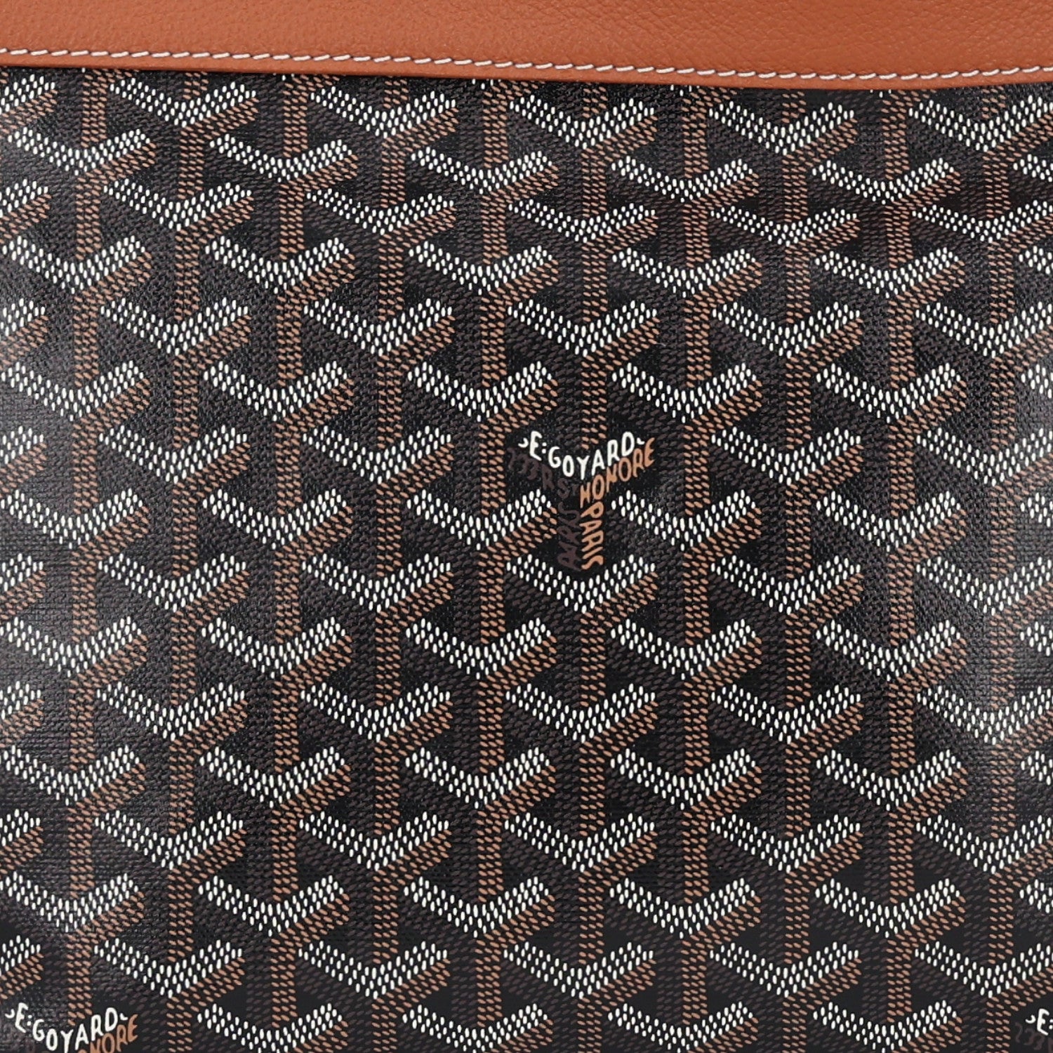 Goyard Goyardine Conti Pouch Black Gold 7 of 9