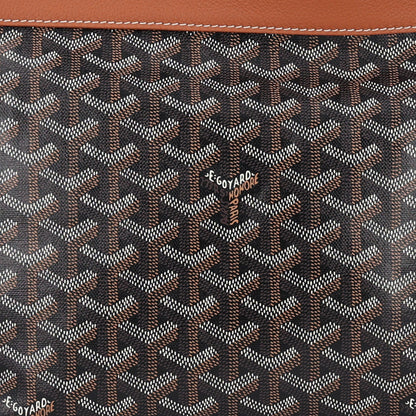 Goyard Goyardine Conti Pouch Black Gold 7 of 9