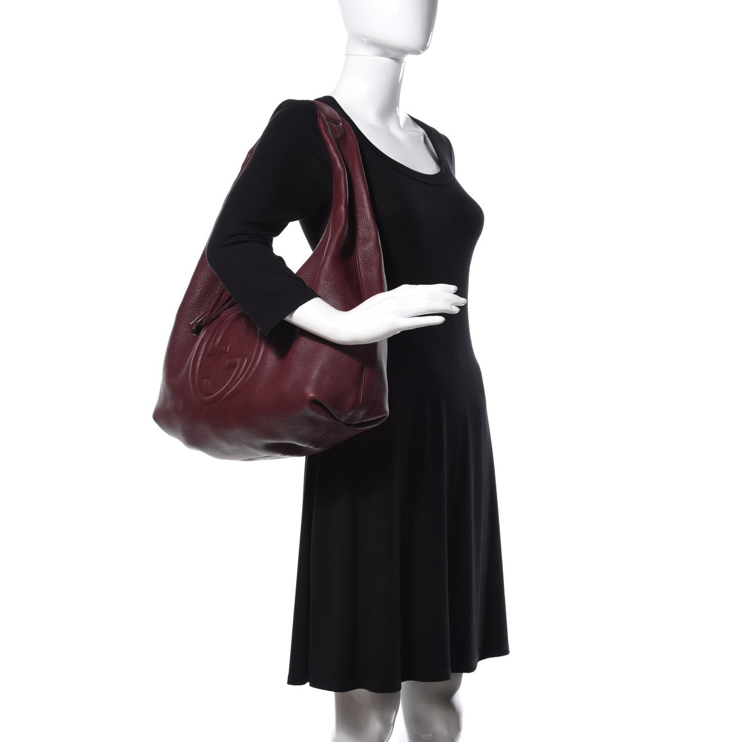 Cellarius Calfskin Large Soho Hobo Scarlatto