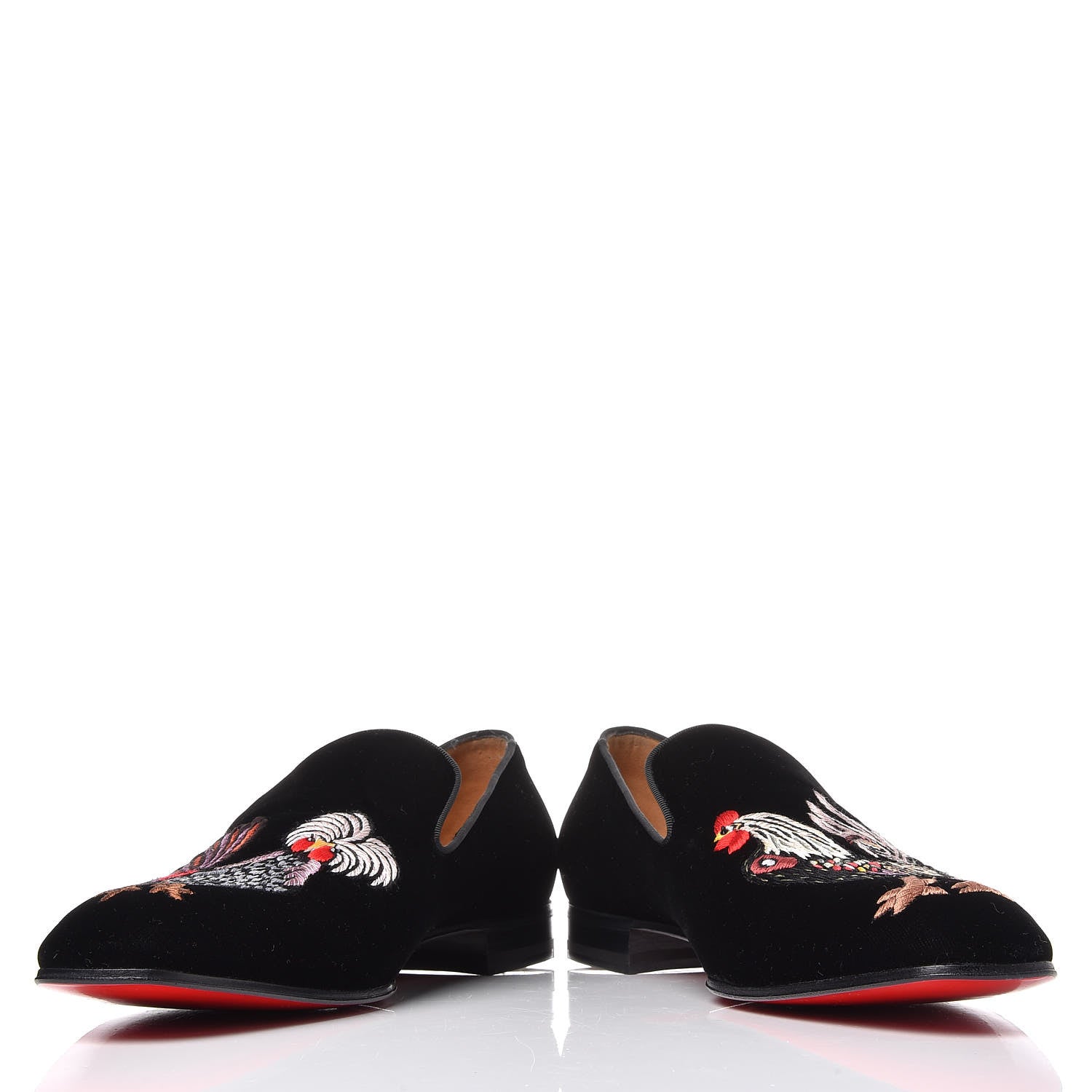 Christian Louboutin Velvet Mens Champgillon Flat Loafer 41 Black 5 of 13