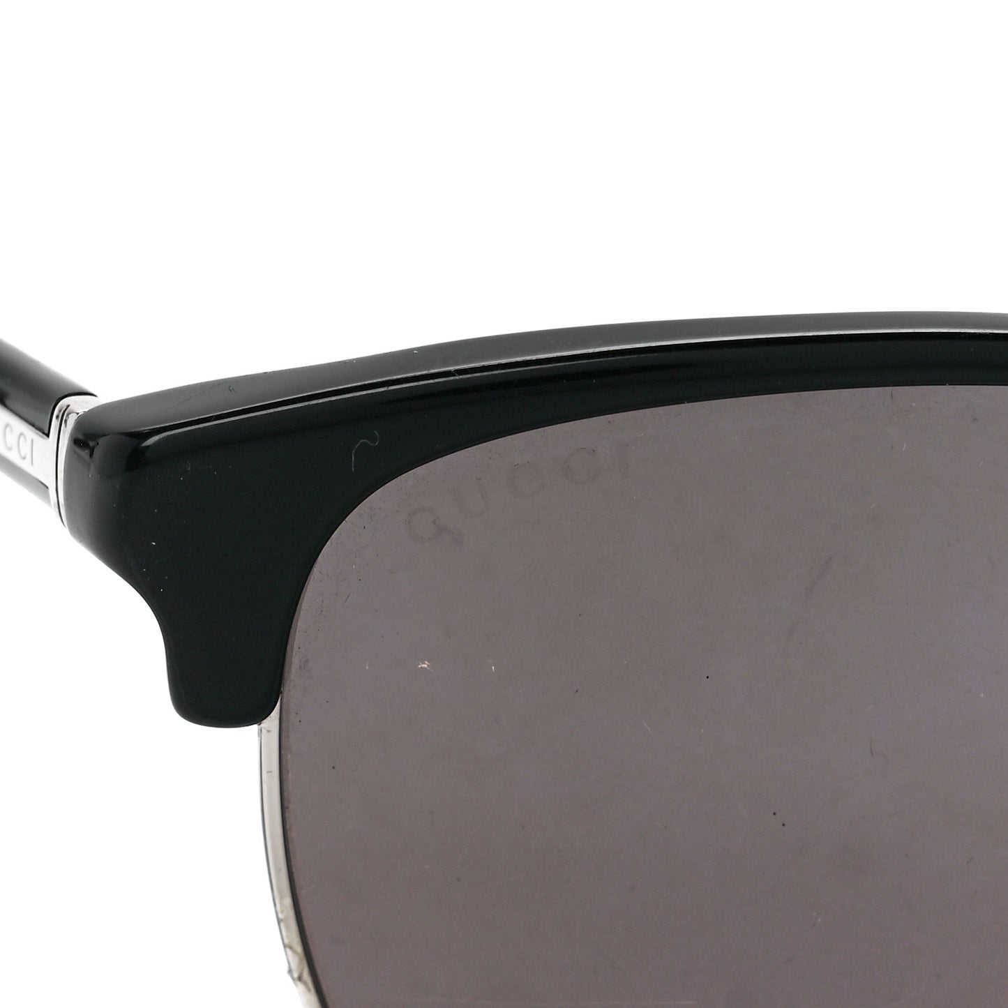 Acetate Metal Rectangle Sunglasses GG 2227/S Black