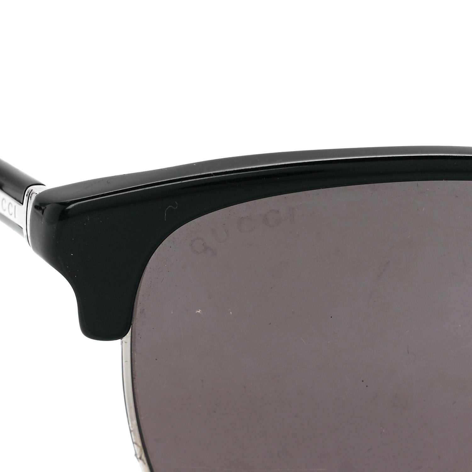 Gucci Acetate Metal Rectangle Sunglasses GG 2227/S Black 7 of 7
