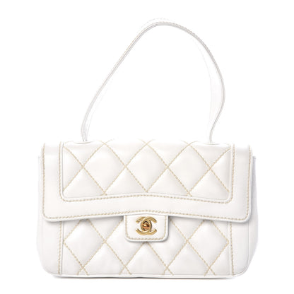 Chanel Calfskin Quilted Wild Stitch Flap White 1 of 13