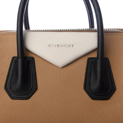 Givenchy Sugar Goatskin Medium Tri-Color Antigona Beige Black White 8 of 8