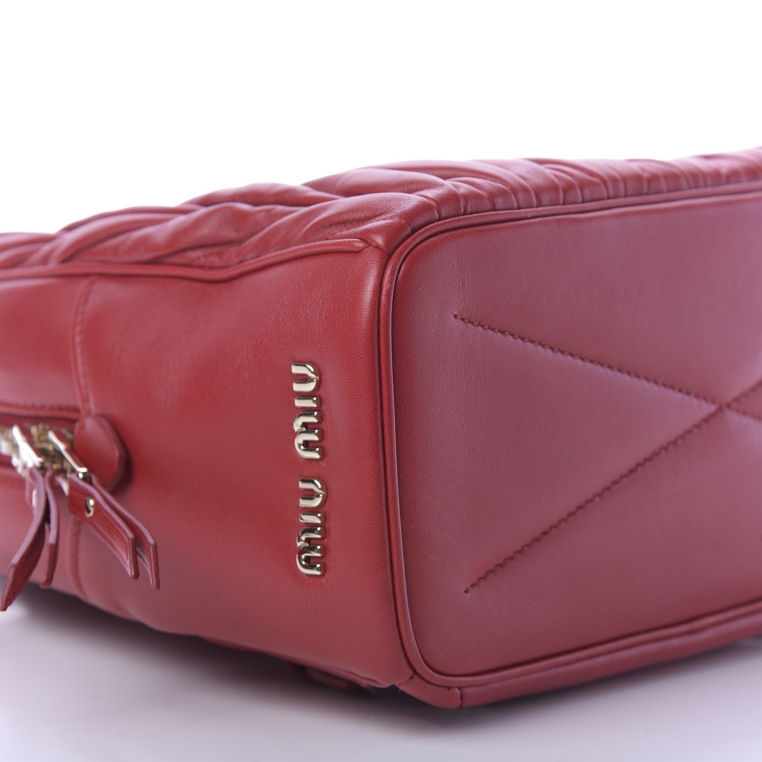 Miu Miu Nappa Matelasse Backpack Fuoco 5 of 8
