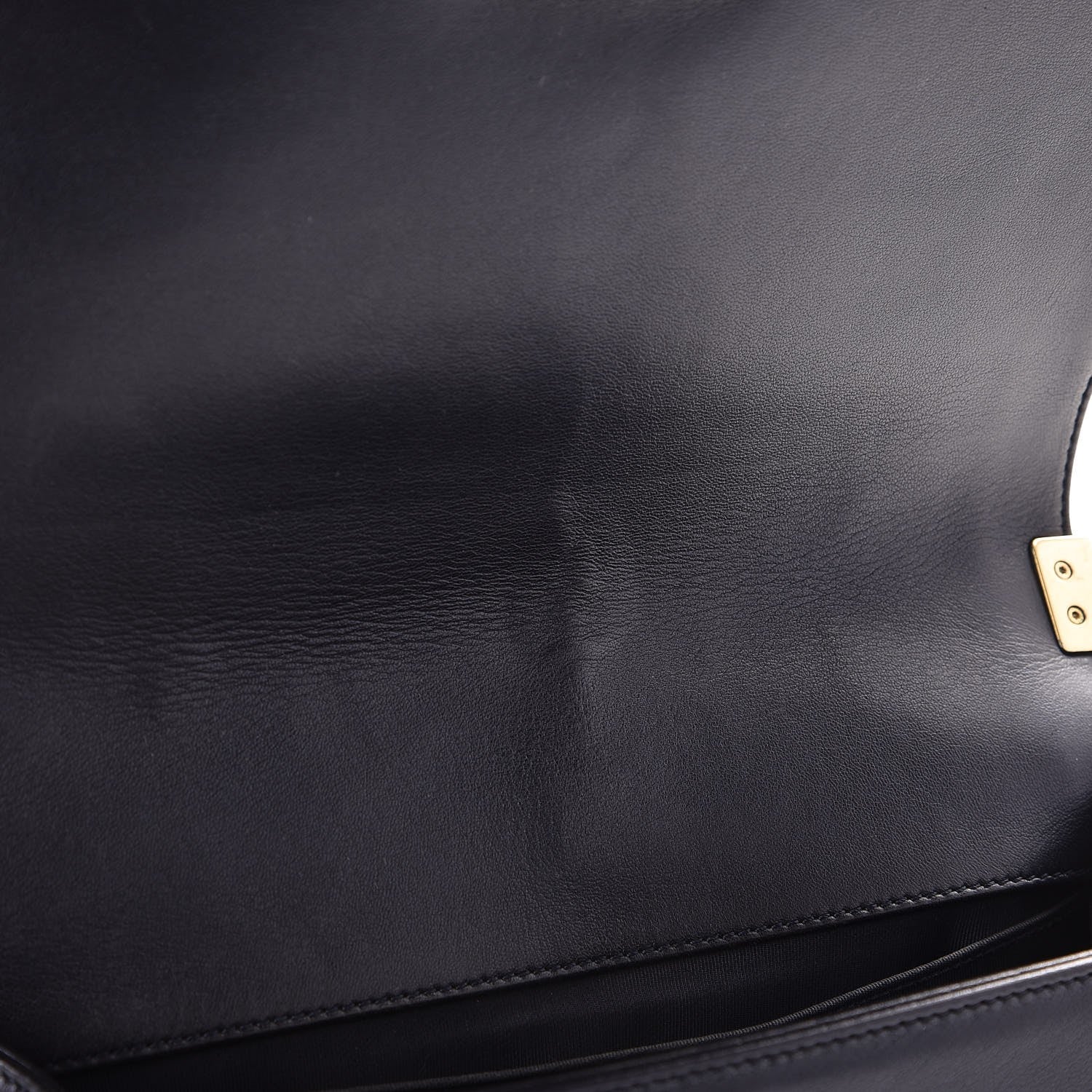 Chanel Lambskin Embossed Medium Boy Cube Flap Navy 10 of 10