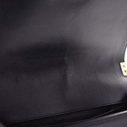 Chanel Lambskin Embossed Medium Boy Cube Flap Navy 10 of 10