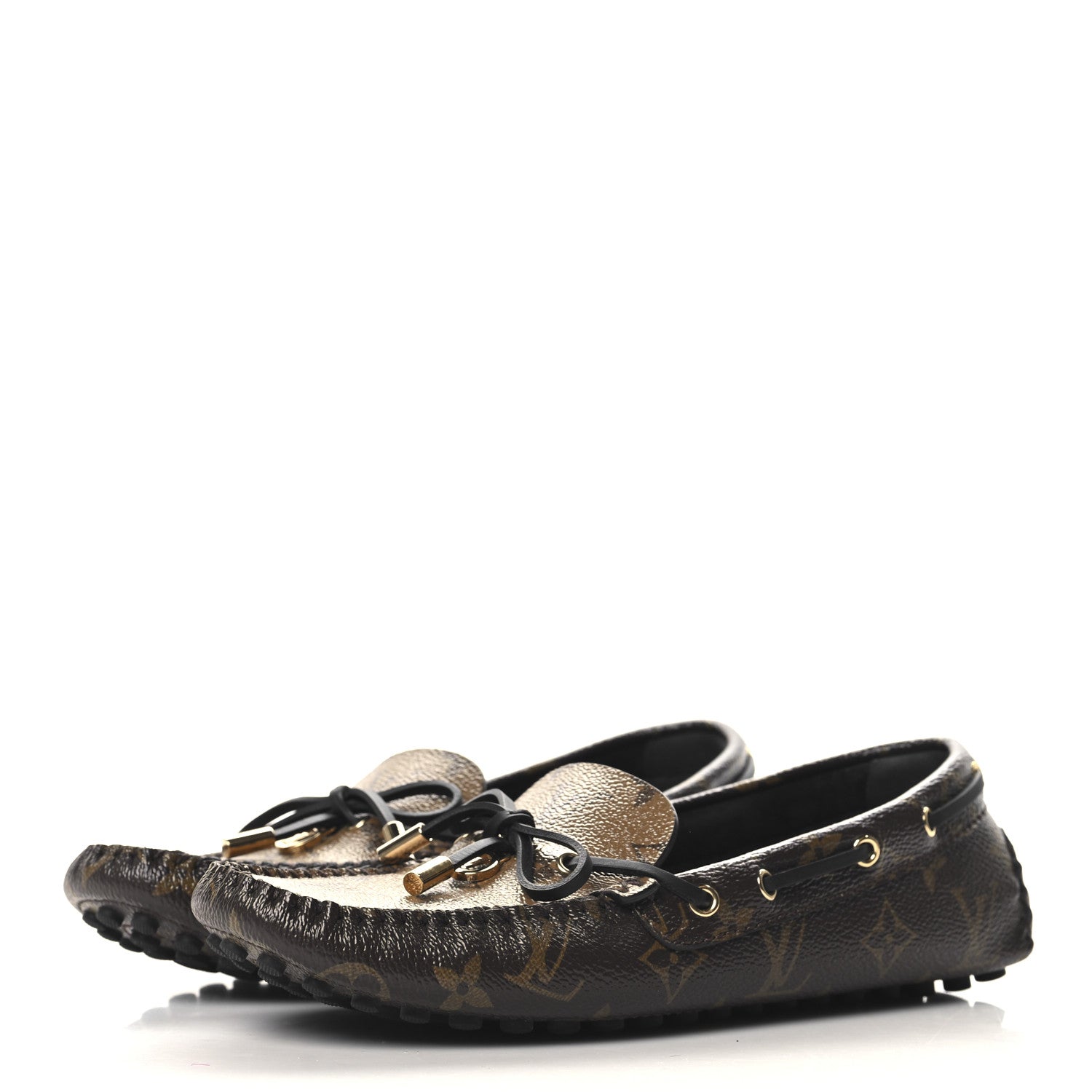 Louis Vuitton Patent Reverse Monogram Gloria Loafers 39 4 of 8