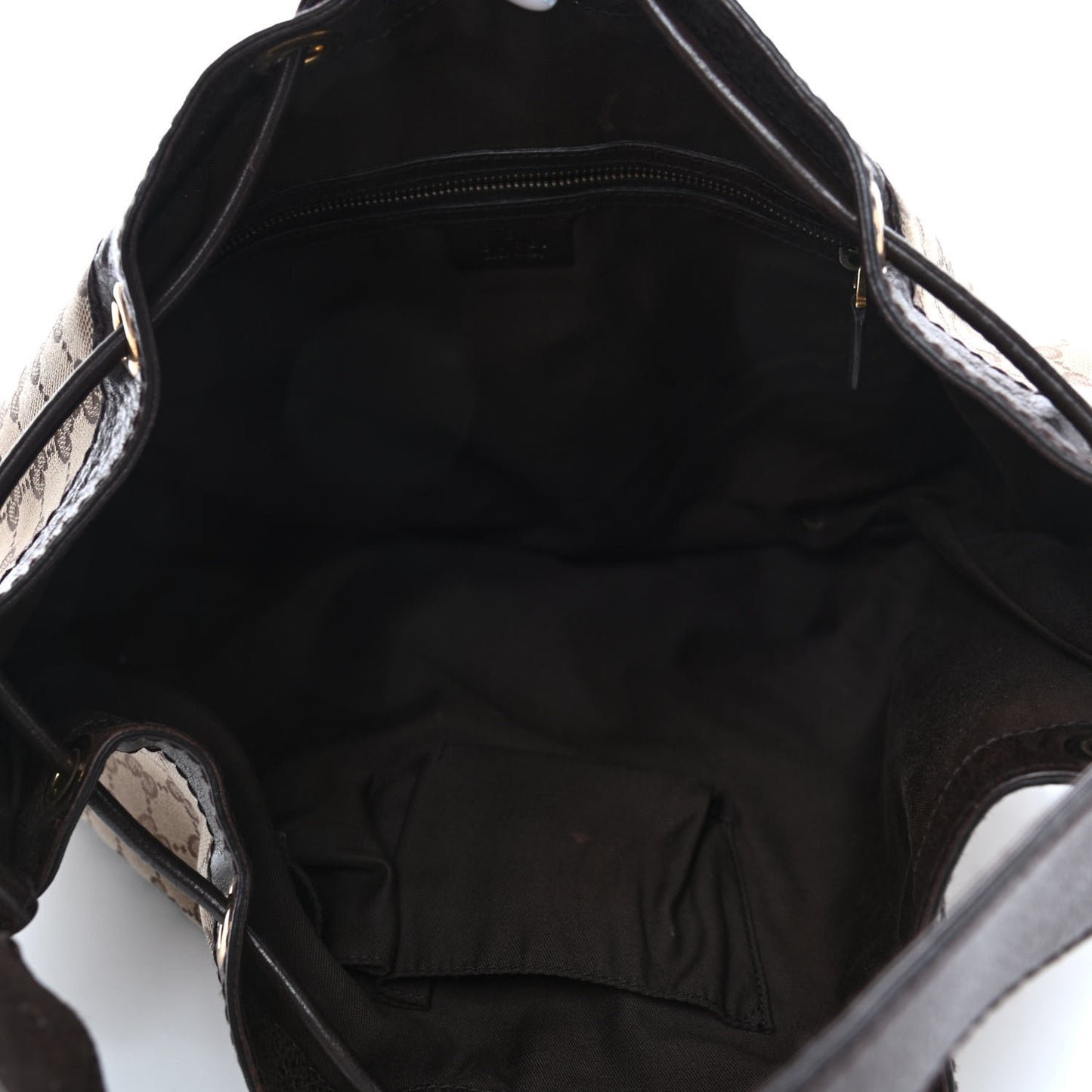Monogram Medium Interlocking Icon Shoulder Bag Dark Brown