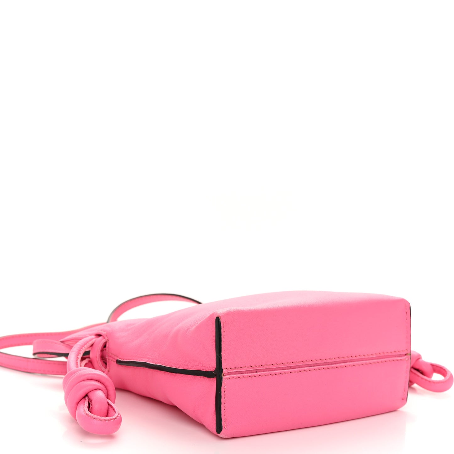 Nappa Mini Flamenco Knot Crossbody Bag Pink
