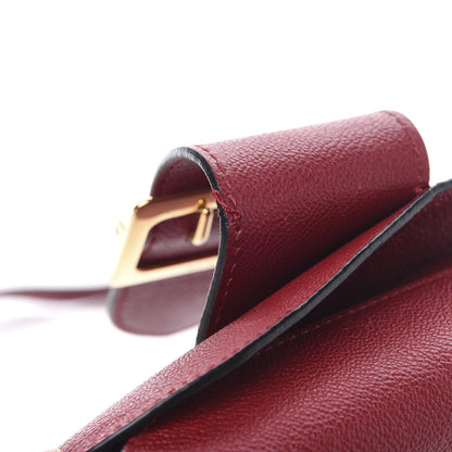 Burberry Soft Grain Calfskin Small Buckle Zip Bag Parade Red 7 of 16