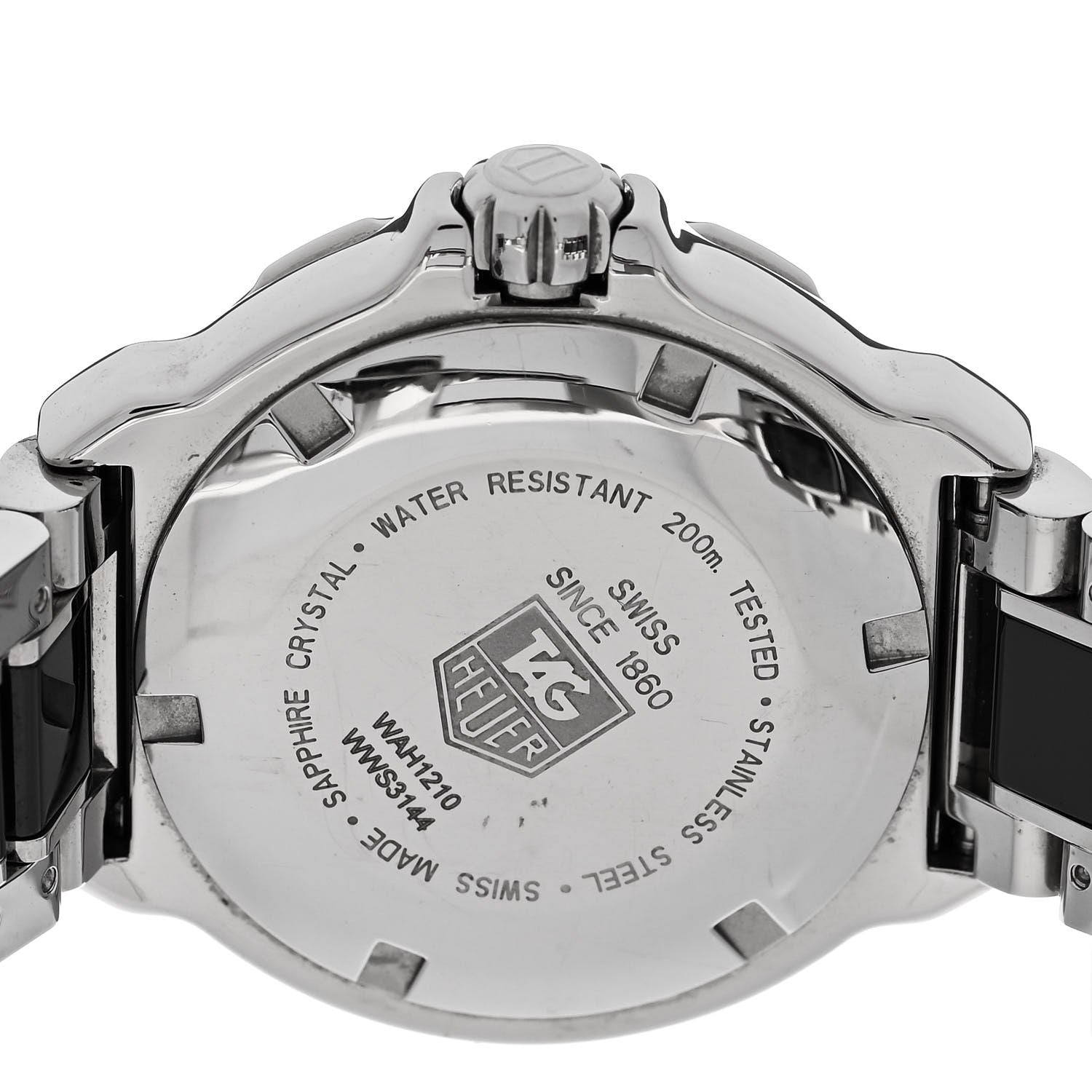 Tag Heuer Stainless Steel Ceramic 37mm Formula 1 Lady Quartz Watch Black WAH1210 4 of 4