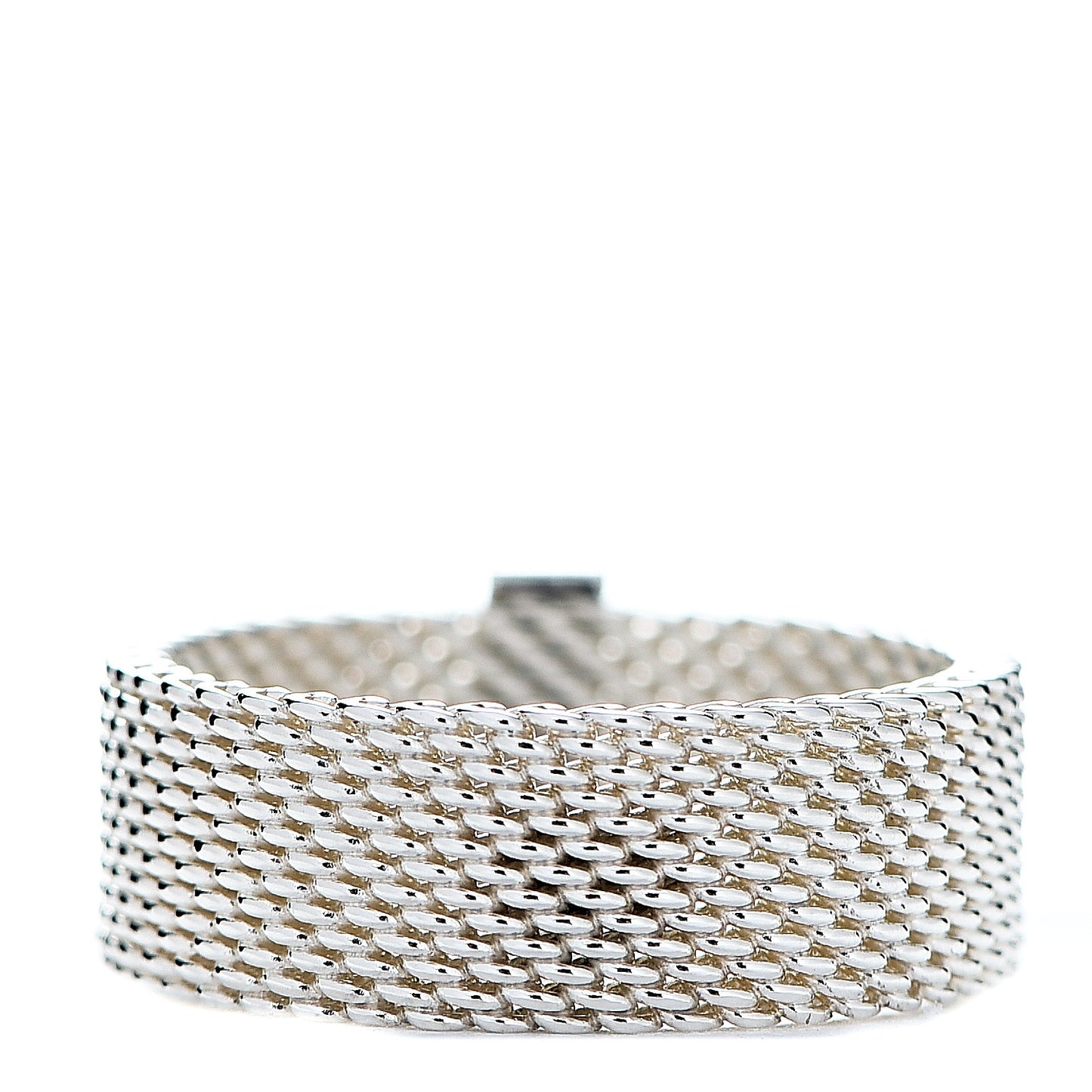 Sterling Silver Diamond Somerset Mesh Ring 51 5.75