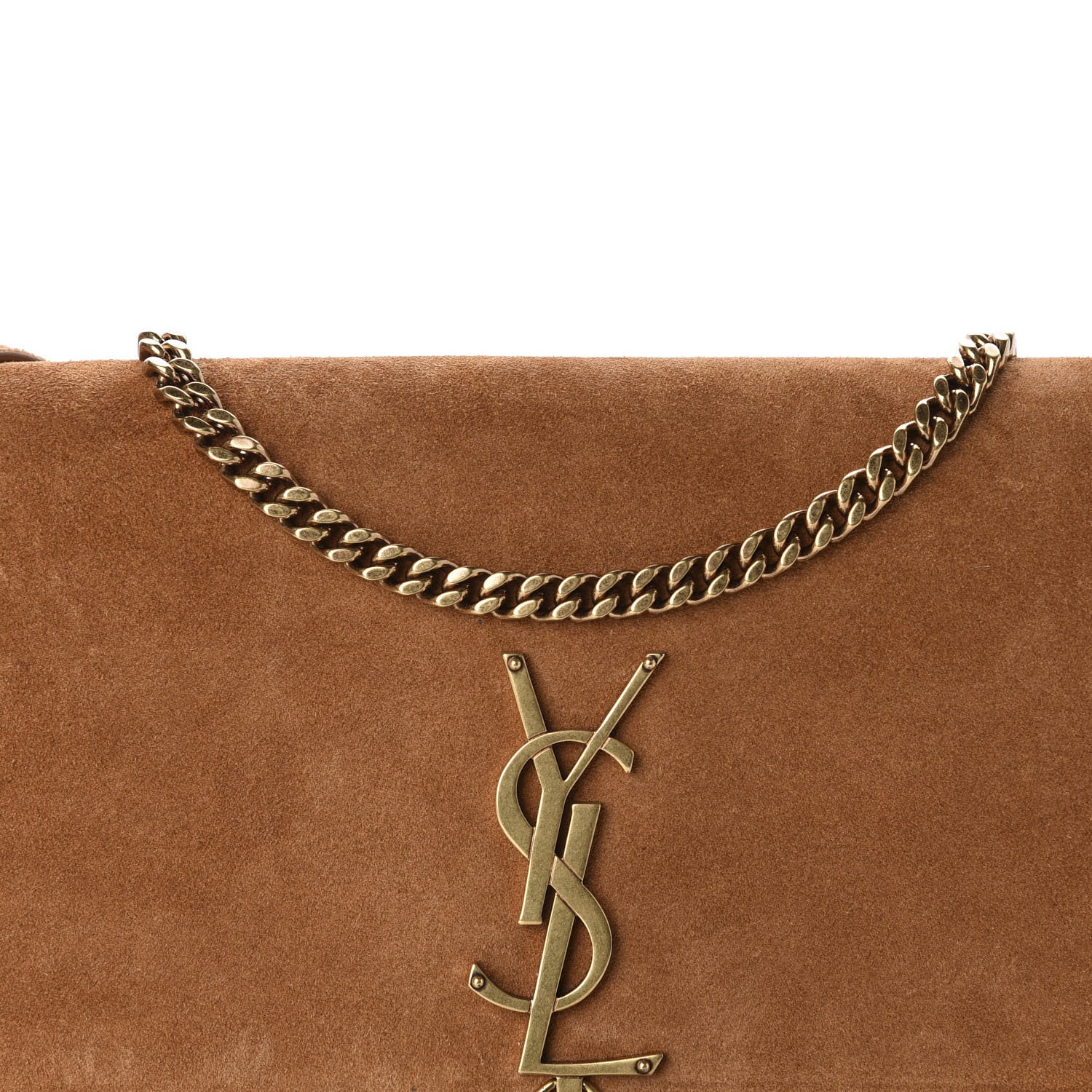 Saint Laurent Suede Monogram Tassel Kate 99 Cinnamon 11 of 11