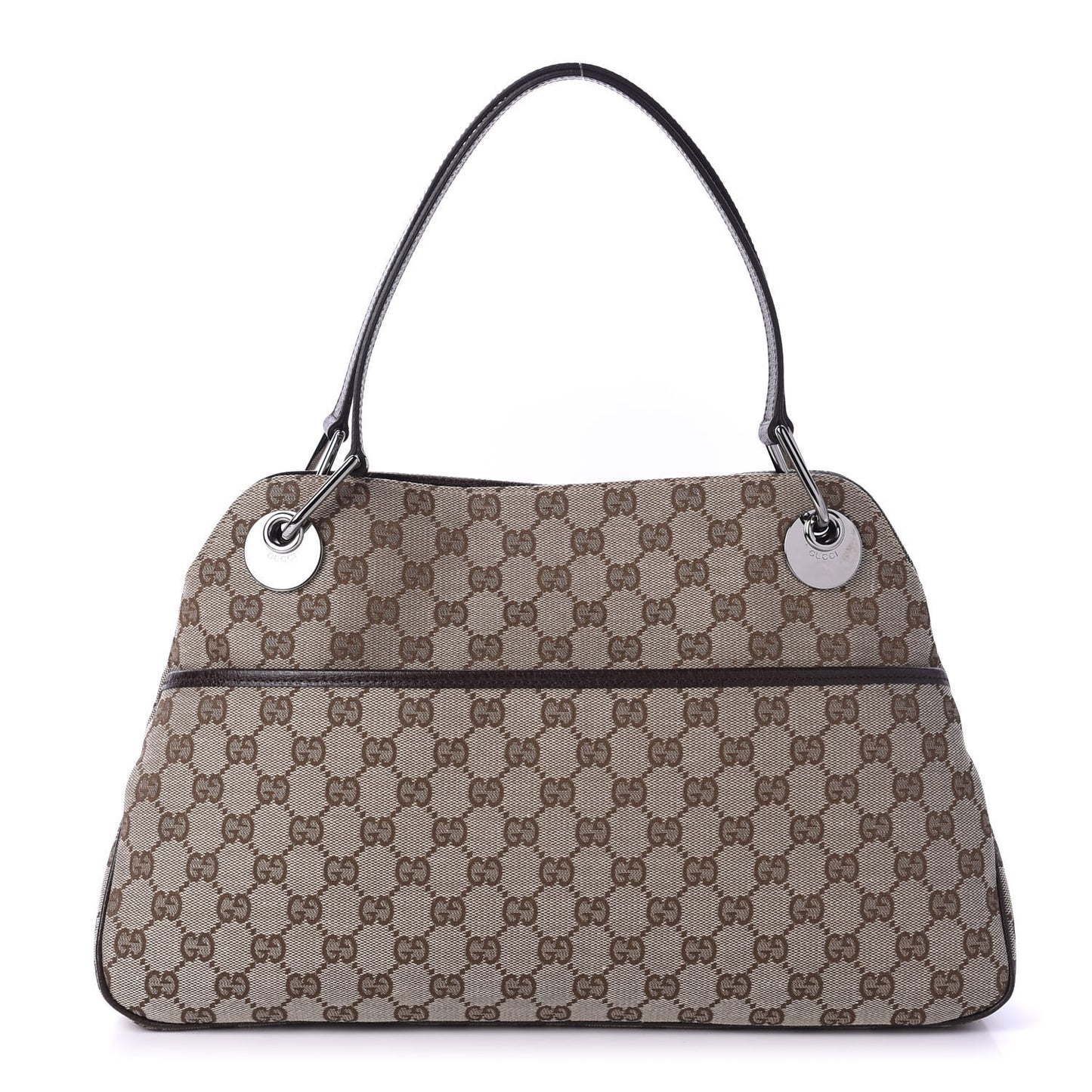 Monogram Medium Eclipse Shoulder Bag Dark Brown