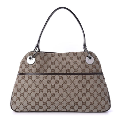 Gucci Monogram Medium Eclipse Shoulder Bag Dark Brown 1 of 10