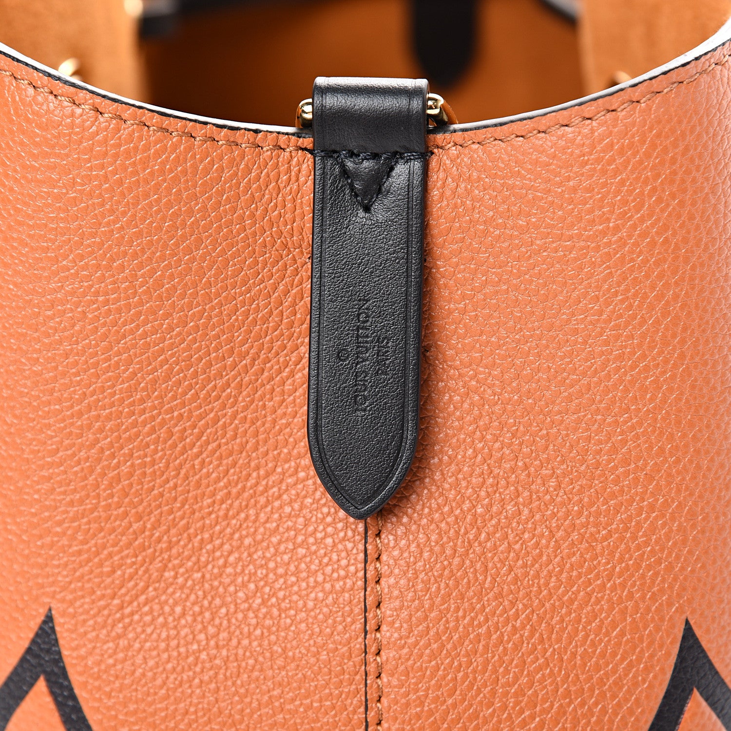 Louis Vuitton Empreinte Monogram Giant Crafty Neonoe MM Caramel Black 6 of 11