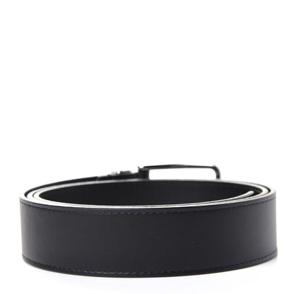 Louis Vuitton Calfskin 35mm Pont Neuf Belt 105 42 Black 2 of 4