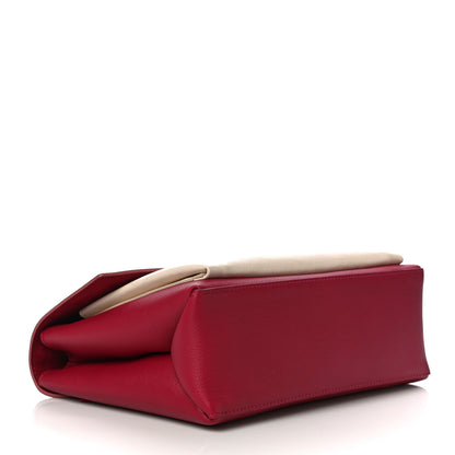 Louis Vuitton Soft Calfskin My Lockme Top Handle Rose Boudoir Lie de Vin Creme 3 of 9