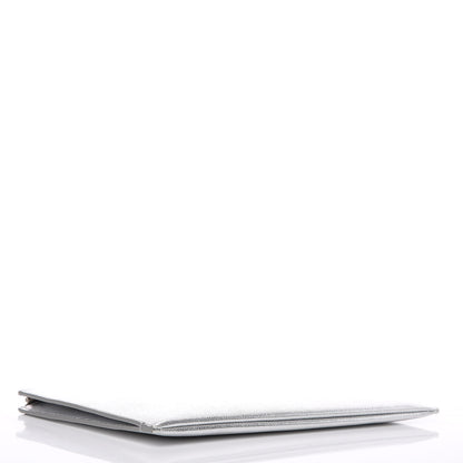 Saint Laurent Metallic Grain de Poudre Mini Tablet Holder Argento 4 of 8