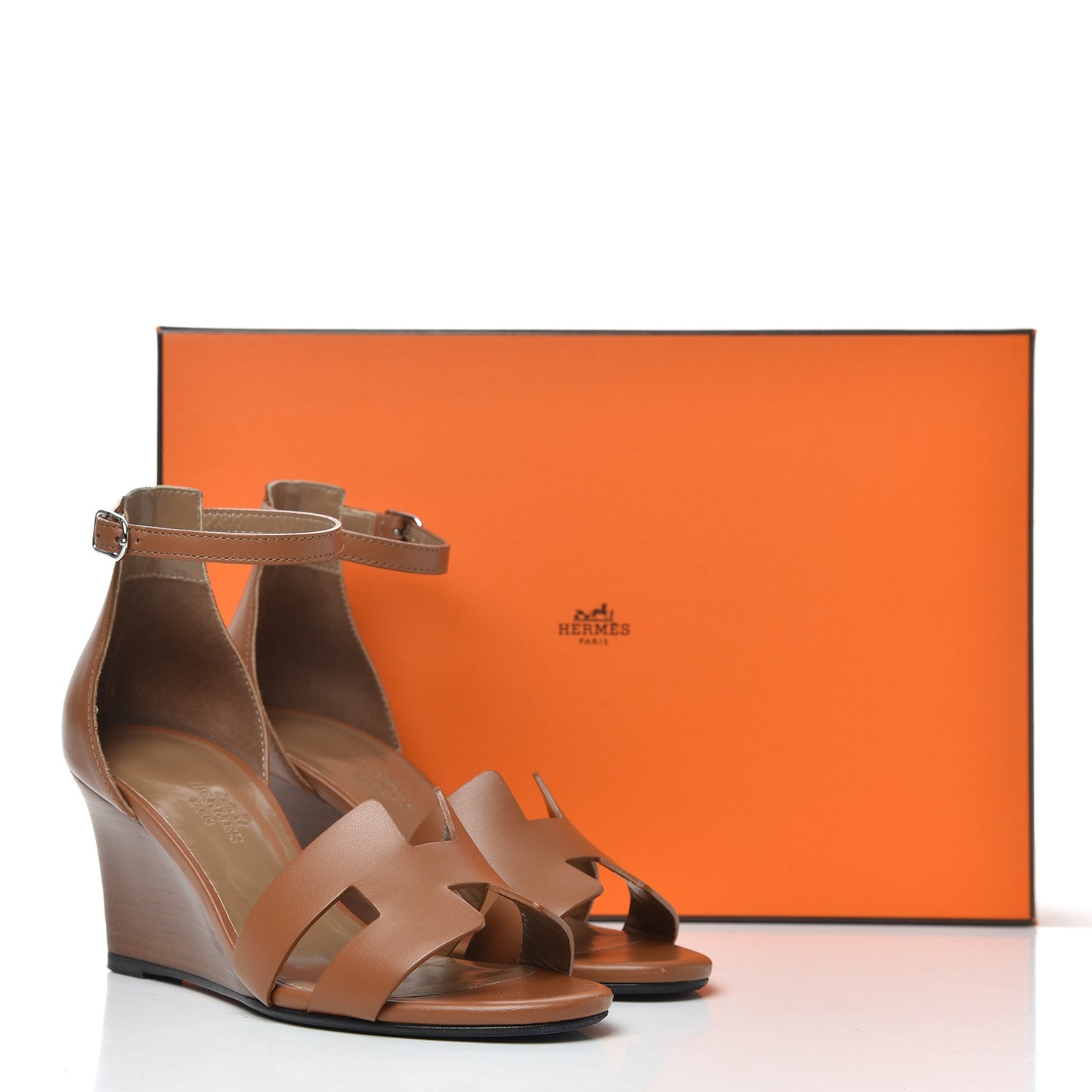 Calfskin Legend Wedge Sandals 35 Gold