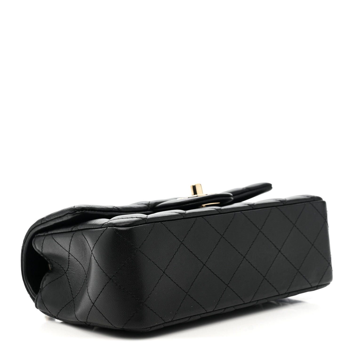 Chanel Lambskin Quilted Mini Rectangular Flap Black 4 of 11