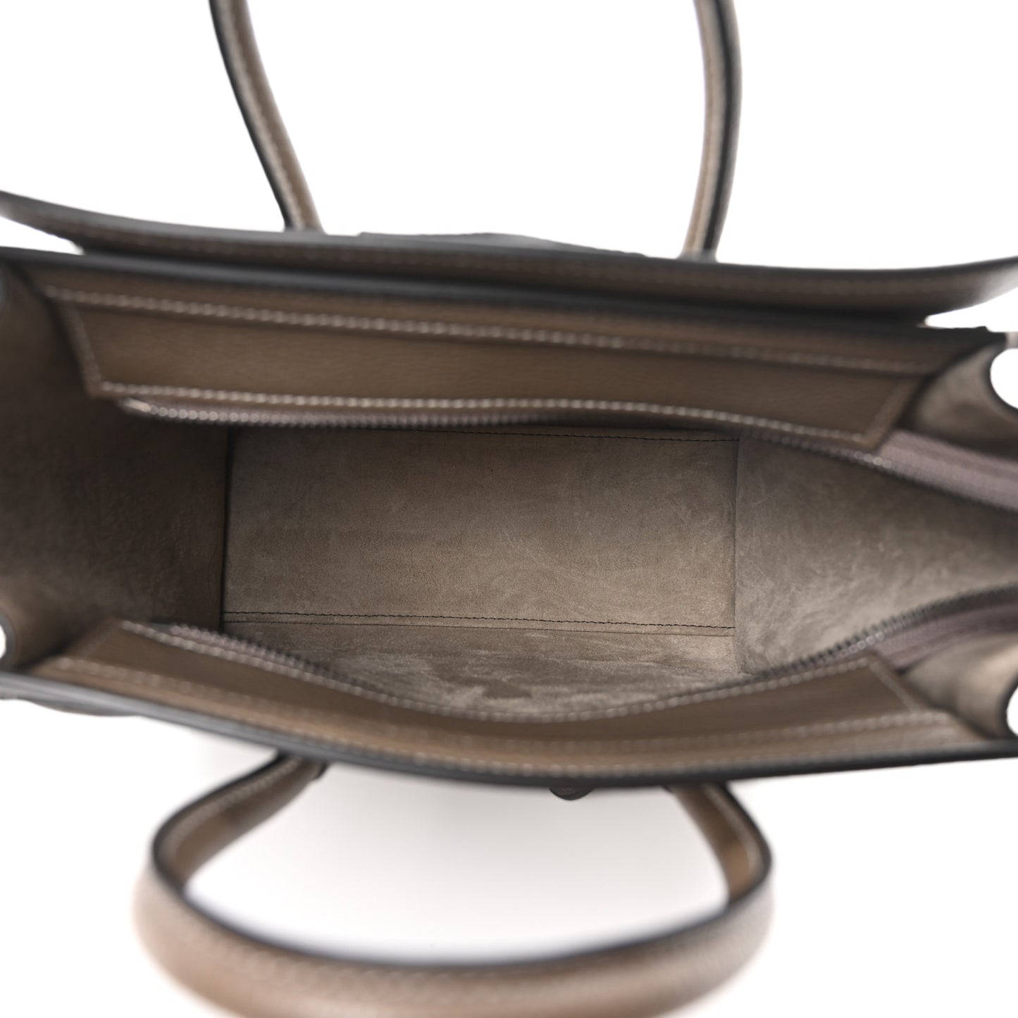 Drummed Calfskin Nano Luggage Souris