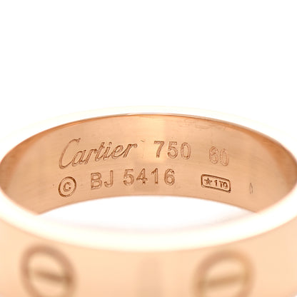 Cartier 18K Pink Gold 5.5mm LOVE Ring 60 9 4 of 4