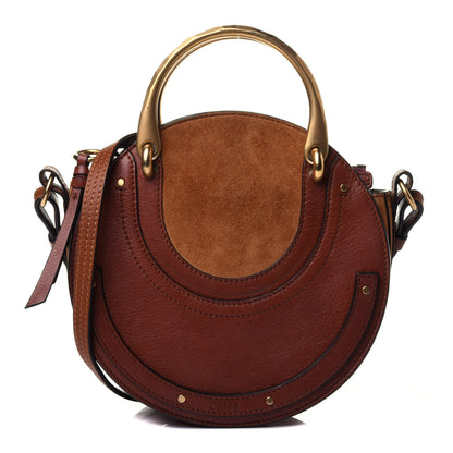 Chloe Shiny Goatskin Smooth Calfskin Suede Small Pixie Bag Saffron Red 1 of 4