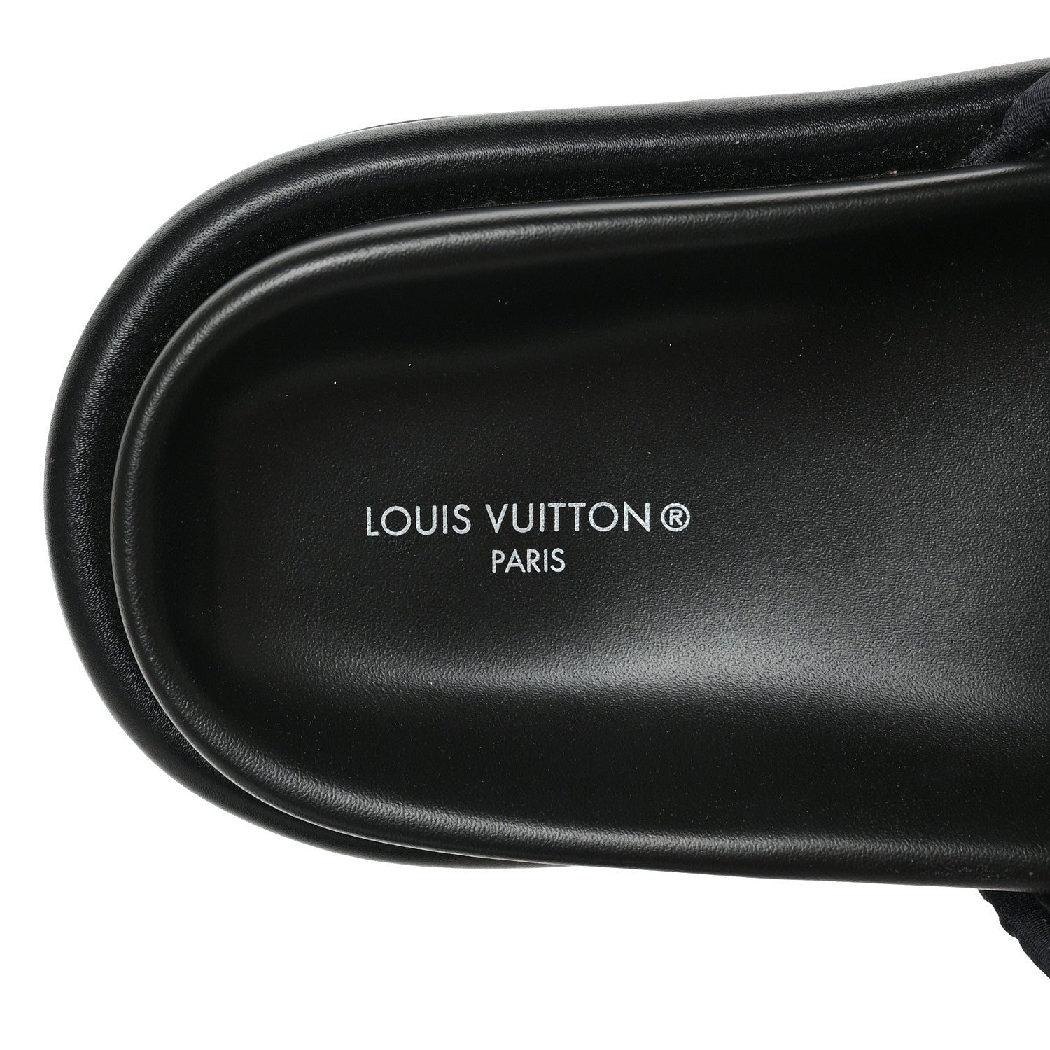 Louis Vuitton Technical Fabric Embossed Monogram Pool Pillow Comfort Mules 36 Black 7 of 9