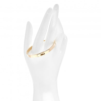 Hermes 18K Yellow Gold Diamond PM Kelly Bracelet SH 3 of 5