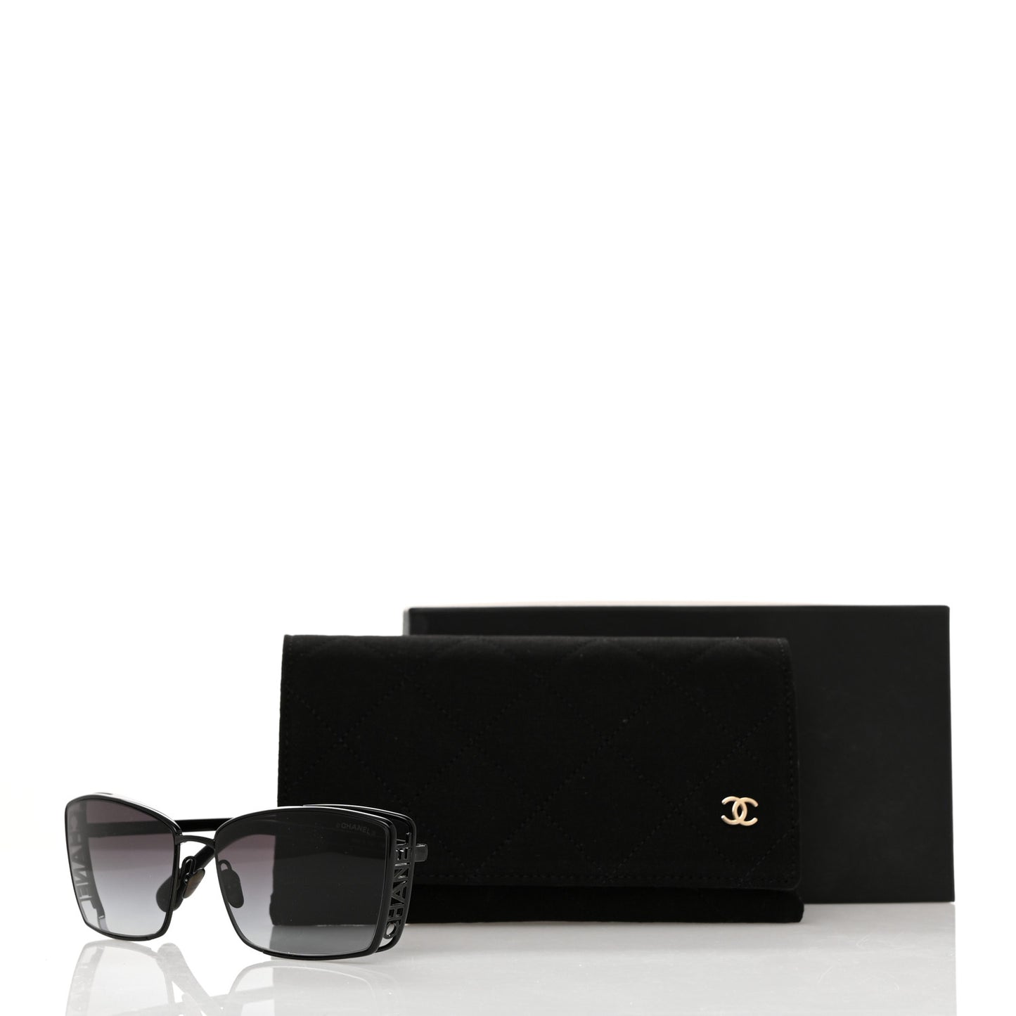 Metal Logo Sunglasses 71542 Black