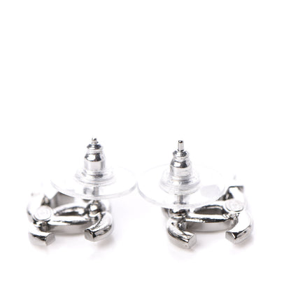 Chanel Crystal CC Starfall Earrings Silver 3 of 5