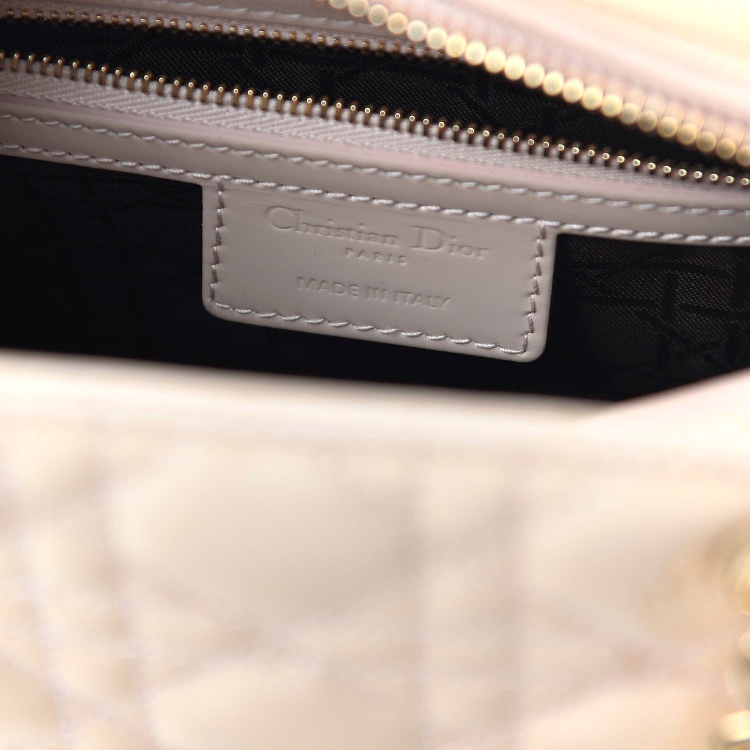 Christian Dior Patent Cannage Medium Lady Dior Rose Clair 7 of 12